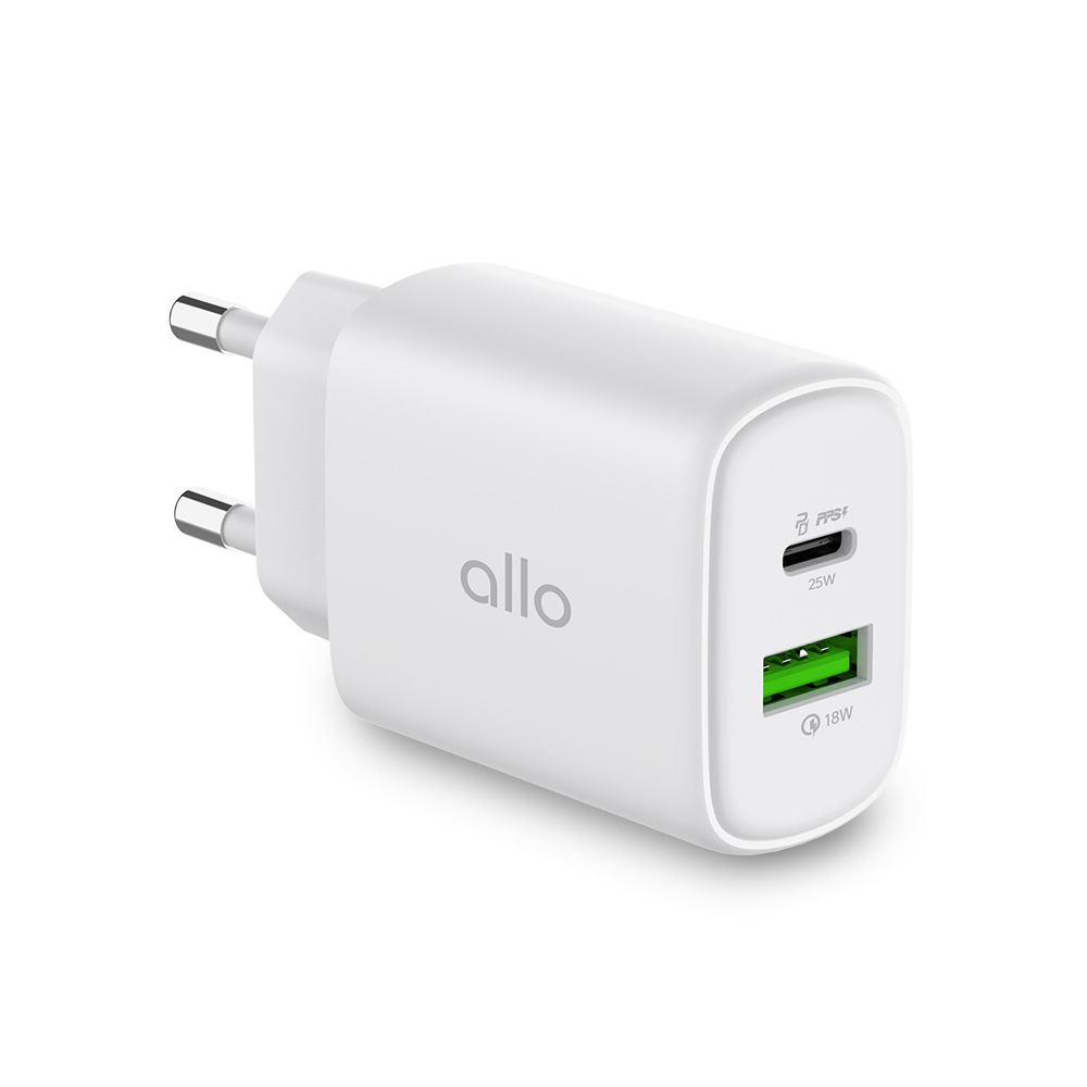 [알로코리아] 25W GaN 초고속 2포트 충전기 UC225GPD
