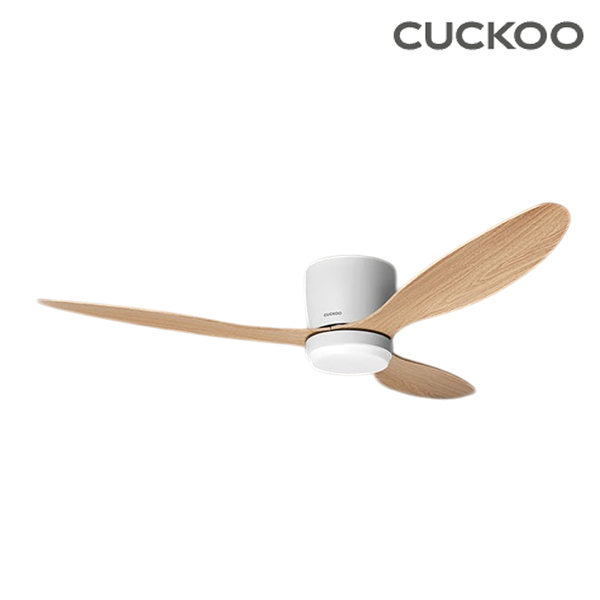 [쿠쿠] 인스퓨어 초슬림 실링팬(132cm/52인치) 화이트 우드 CCF-ABL5210WD