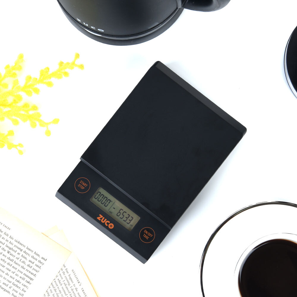 주코 심플리 전자 커피저울 1kg 1000g ZS-FC1001B