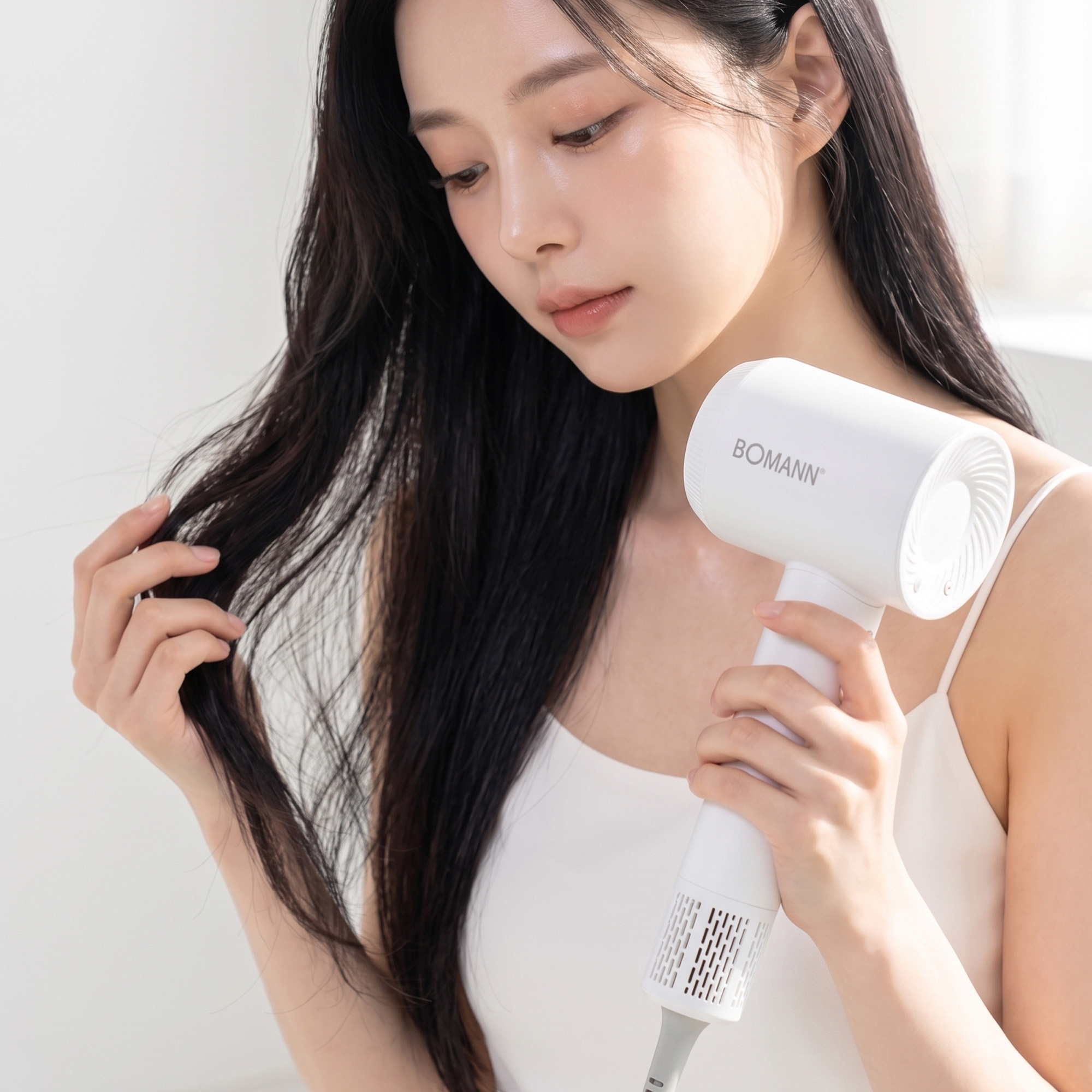 보만 에어핏 초고속 BLDC 헤어 드라이기 화이트/그레이
