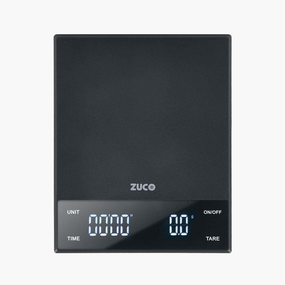 주코 0.1g 초정밀 전자 타이머 커피 저울 1kg