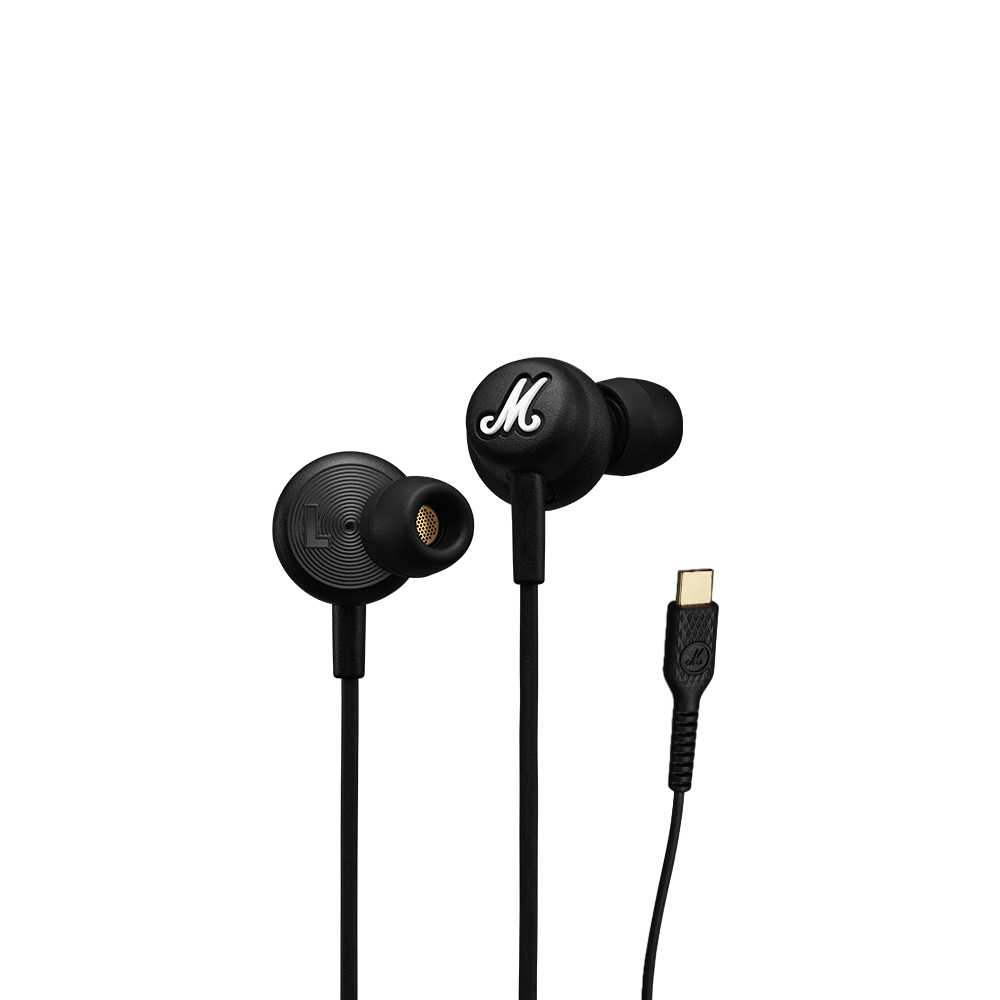 [마샬] 모드 USB-C 유선 이어폰 MODE USB-C 블랙 앤 브레스