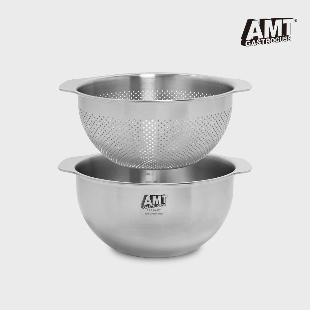 [AMT] 316 스텐 믹싱볼 & 타공세트 25cm