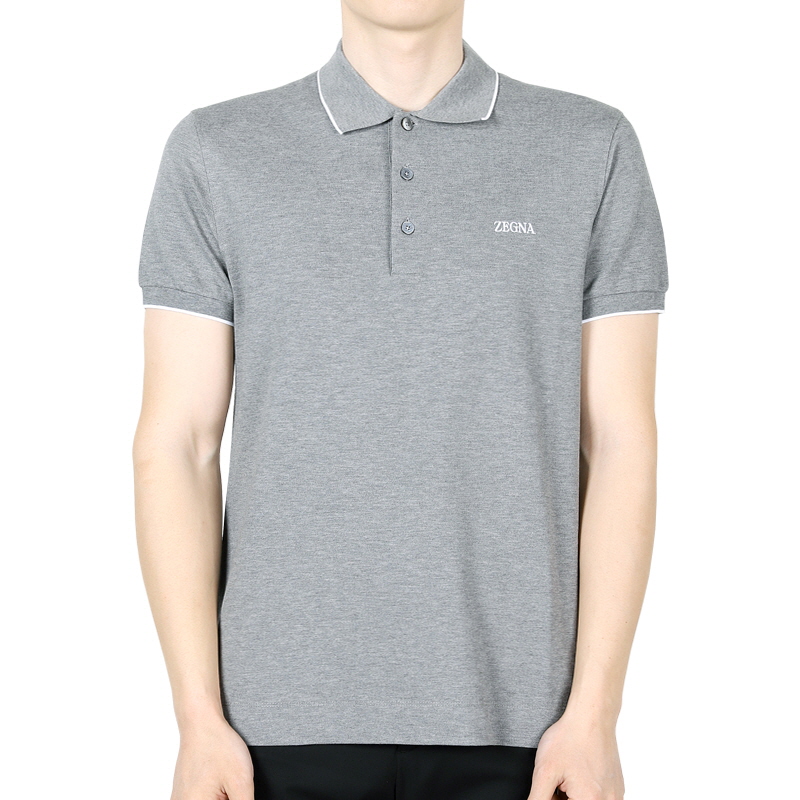 디몬트 에르메네질도제냐 남성 로고 PK 반팔(그레이) E7358A5 B746 K95