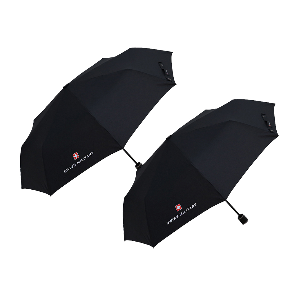 스위스밀리터리 3단 수동 우산 검정 X 2개
