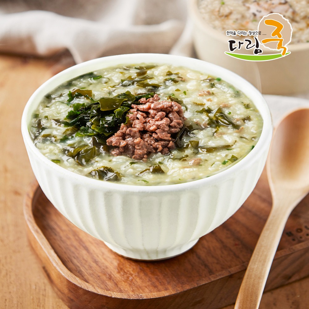 다림식품 쇠고기 미역죽 500g 쇠고기와 미역의 깊은맛