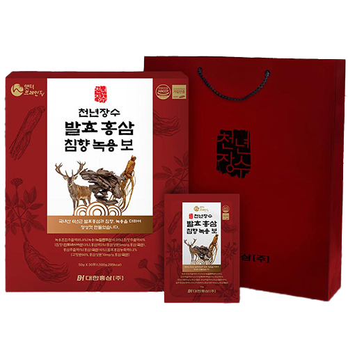 [대한홍삼] 발효 홍삼 침향 녹용보 50ml x 30포