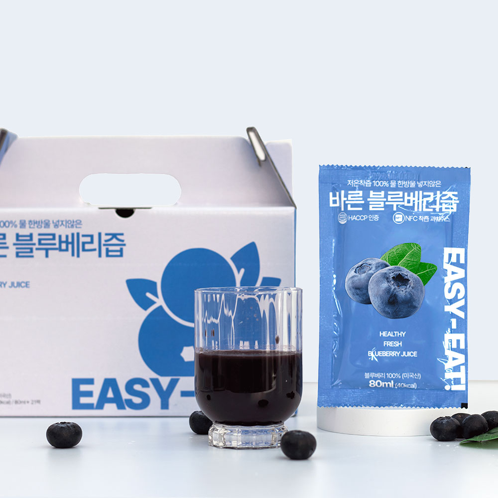 김재식박사의 저온착즙100% 더 진한 블루베리즙 80mlX21팩