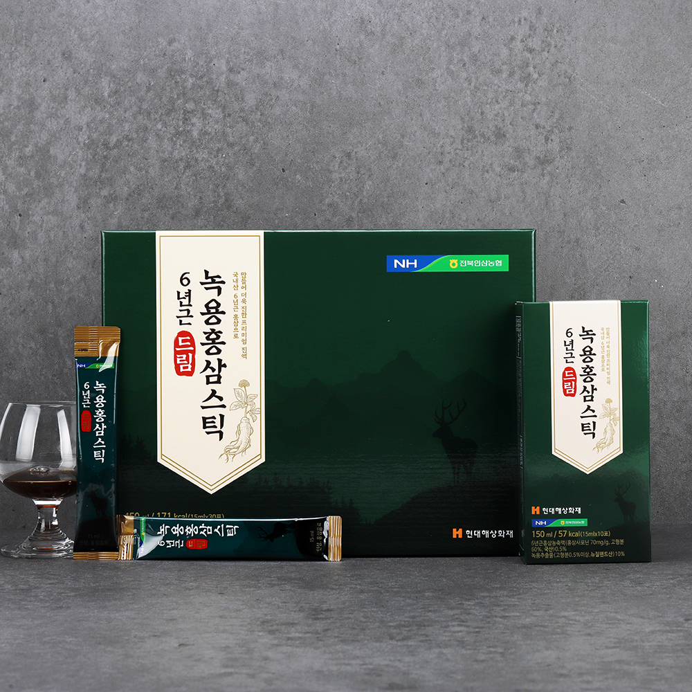 농협 드림 녹용 홍삼스틱 15mlX30포