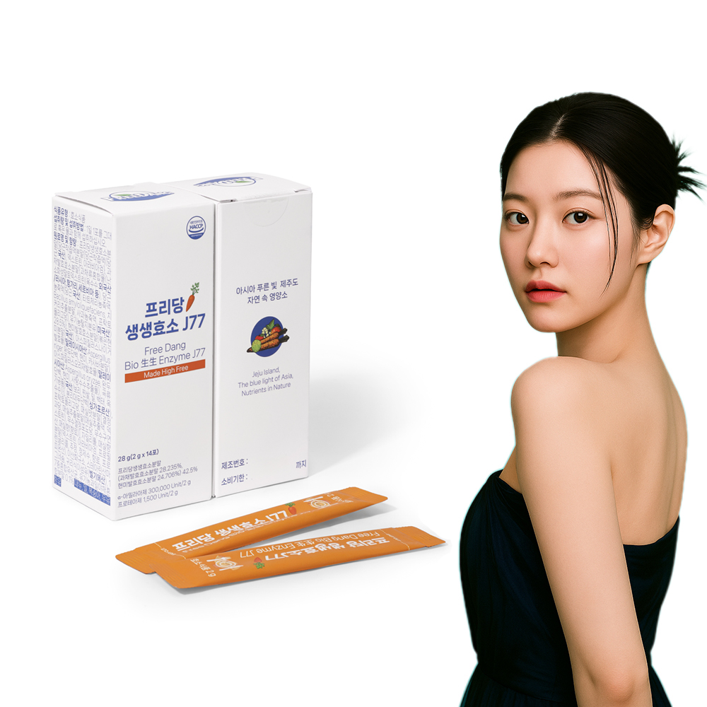 프리당 생생효소 J77 2gX14포X3개(총42포) 매실맛효소 3중효소와 17종유산균