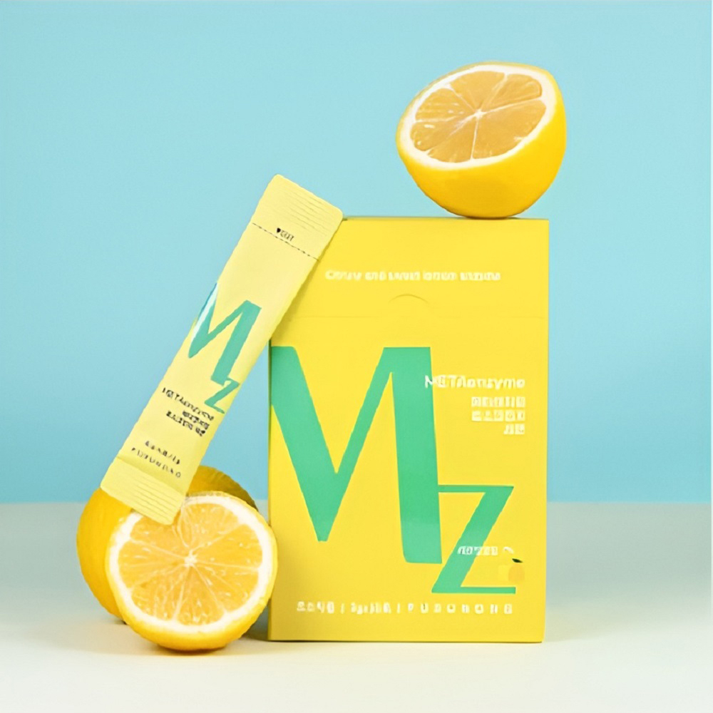 MZ 메타엔자임 효소크런치 탄수화물 단백질 분해효소 레몬팝핑맛 3g x 30포(1개월분)