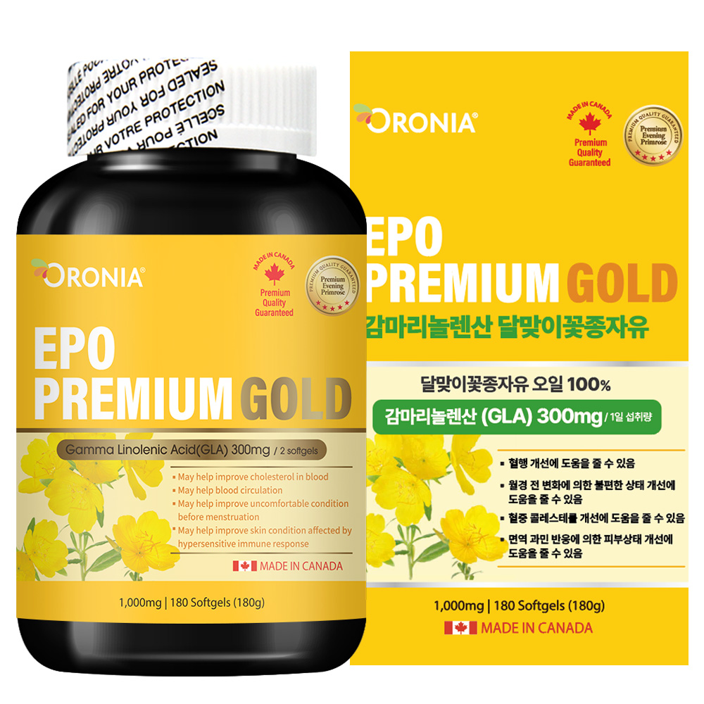 오로니아 달맞이꽃 종자유 프리미엄 골드 180캡슐