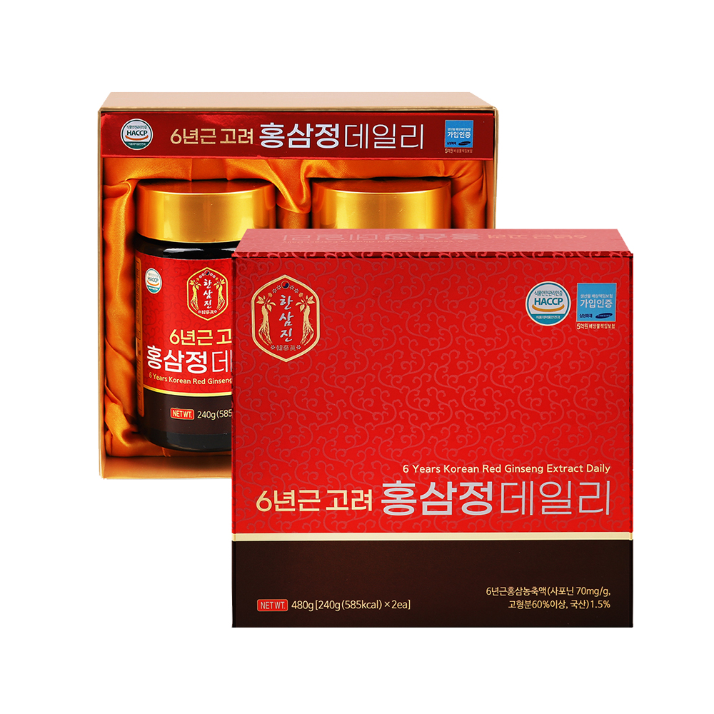 한삼진 6년근 고려홍삼정 데일리 240gX2병