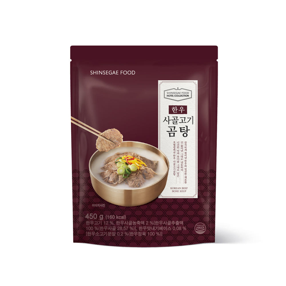 [신세계푸드] 호텔컬렉션 한우 사골고기곰탕 450g(1팩/4팩 선택)