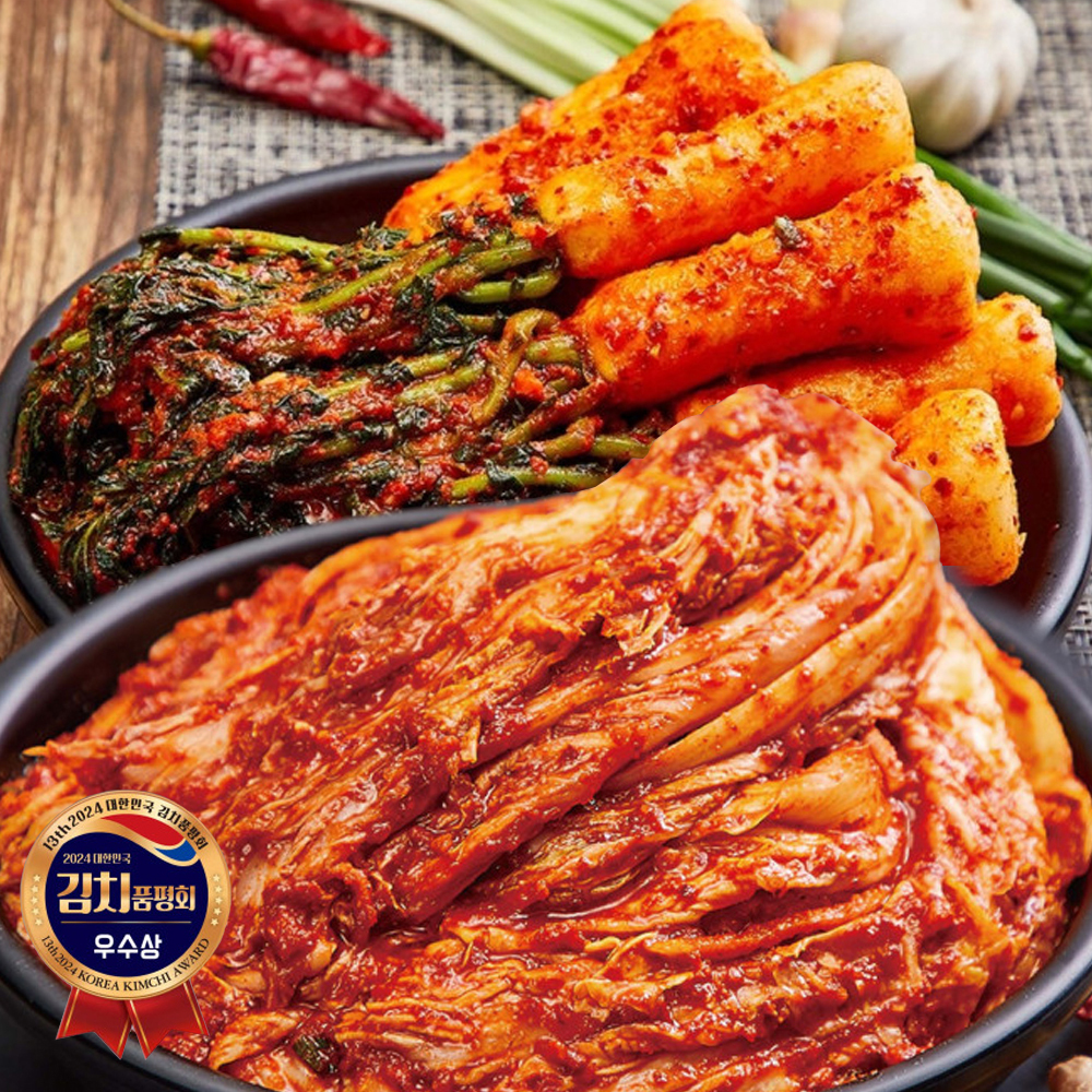 강원도 영월 솜씨가 신토불이 포기김치10kg+5kg(맛김치/열무/총각/백김치/깍두기/석박지 선택1)