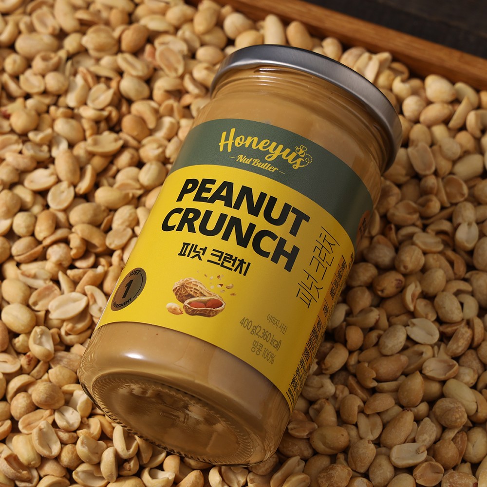 허니어스 넛버터 피넛 크런치 400g