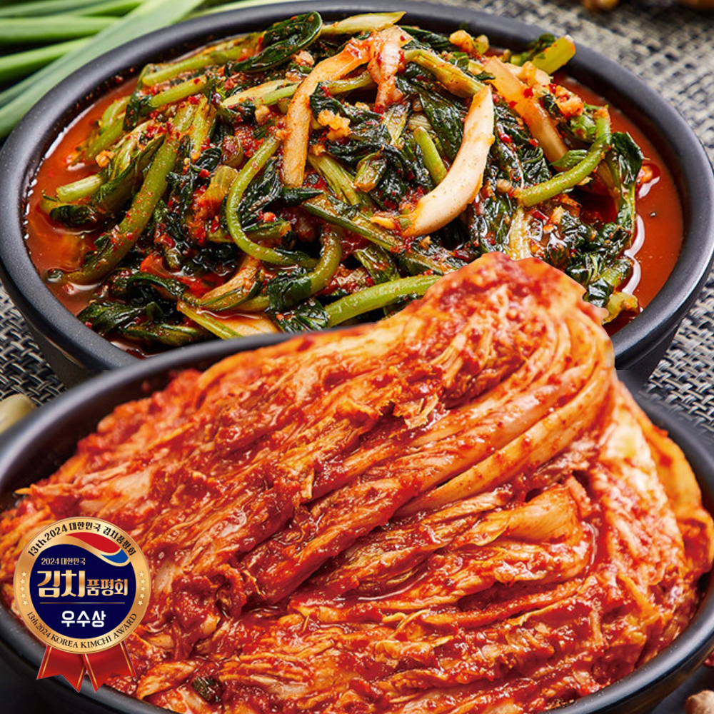 강원도 영월 솜씨가 신토불이 포기김치5kg+5kg(맛김치/열무/총각/백김치/깍두기/석박지 선택1)