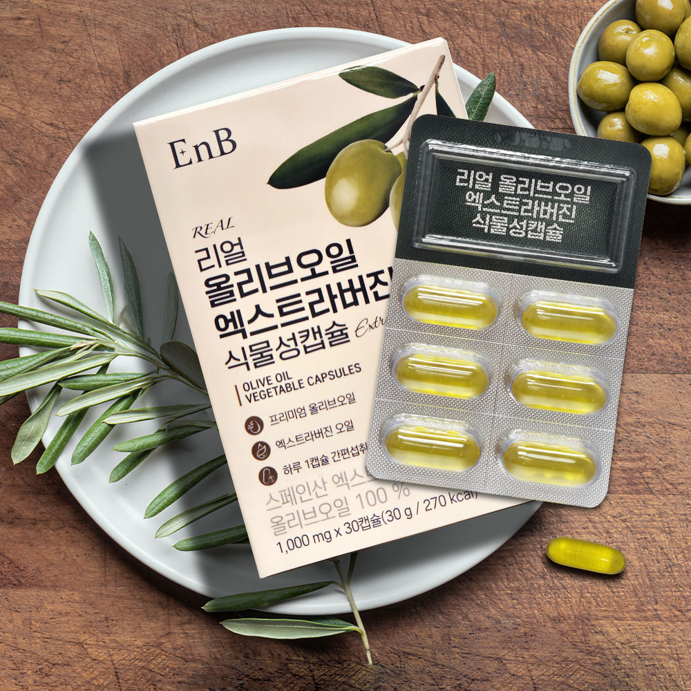 [EnB] 리얼 올리브오일 엑스트라버진 식물성캡슐 1,000mgX30캡슐