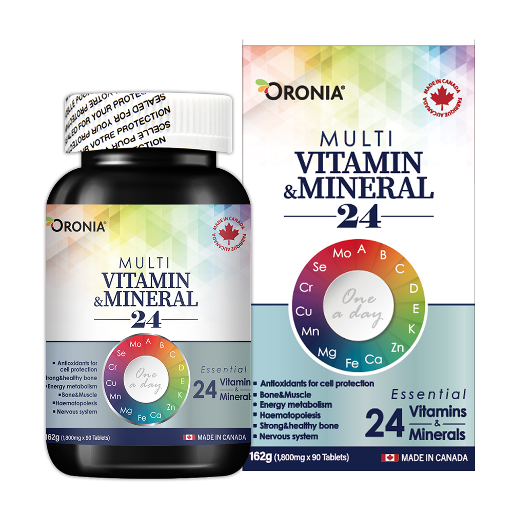 오로니아 멀티비타민 & 미네랄 24종 90정