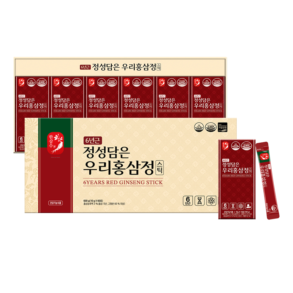 한삼수 6년근 정성담은 우리홍삼정 10gX60포