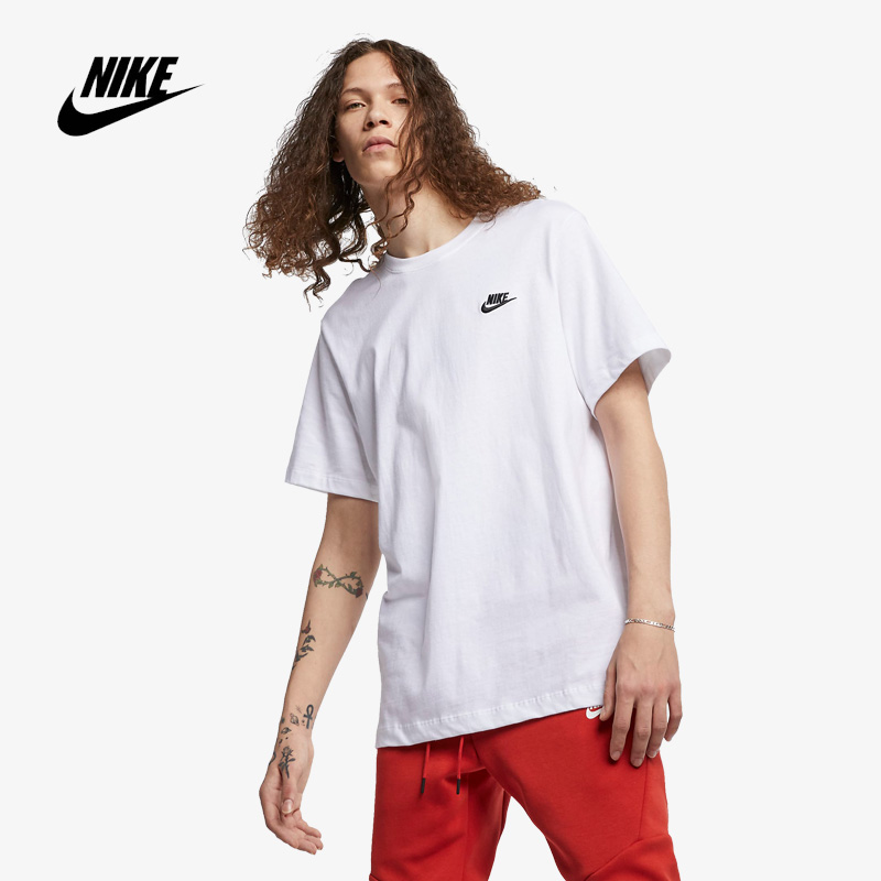 나이키 매장 정품 남성 NSW 클럽 반팔 티셔츠 (AR4999-101)