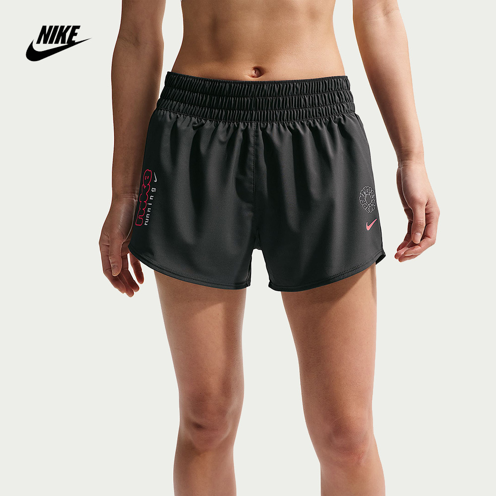나이키 매장 정품 여성 원 드라이 핏 미드라이즈 3인치 브리프 라인드 러닝 쇼츠 (IR6603-060)