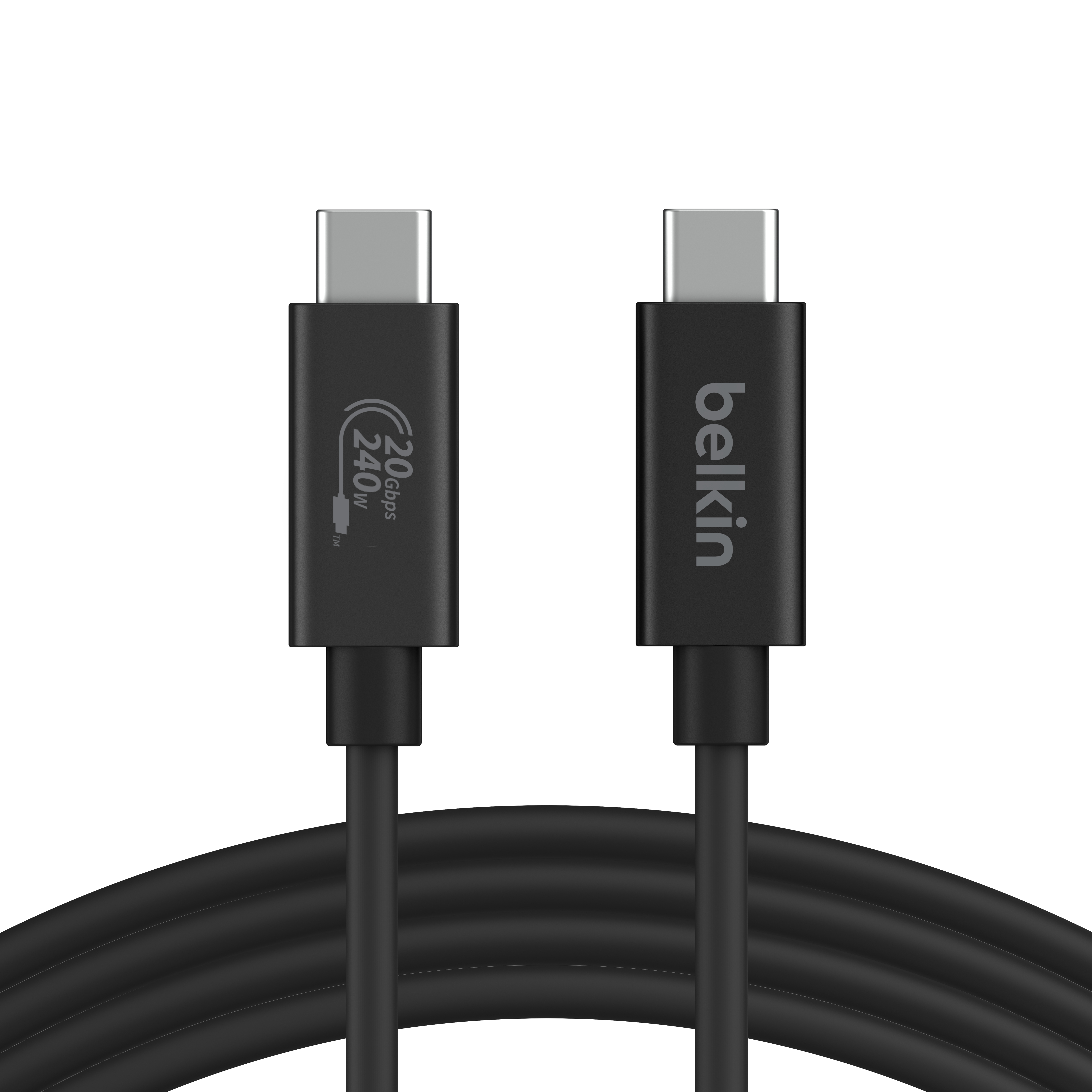 [벨킨] CONNECT USB4 240W / 20Gbps 케이블 (블랙) INZ004qc1.2MBK