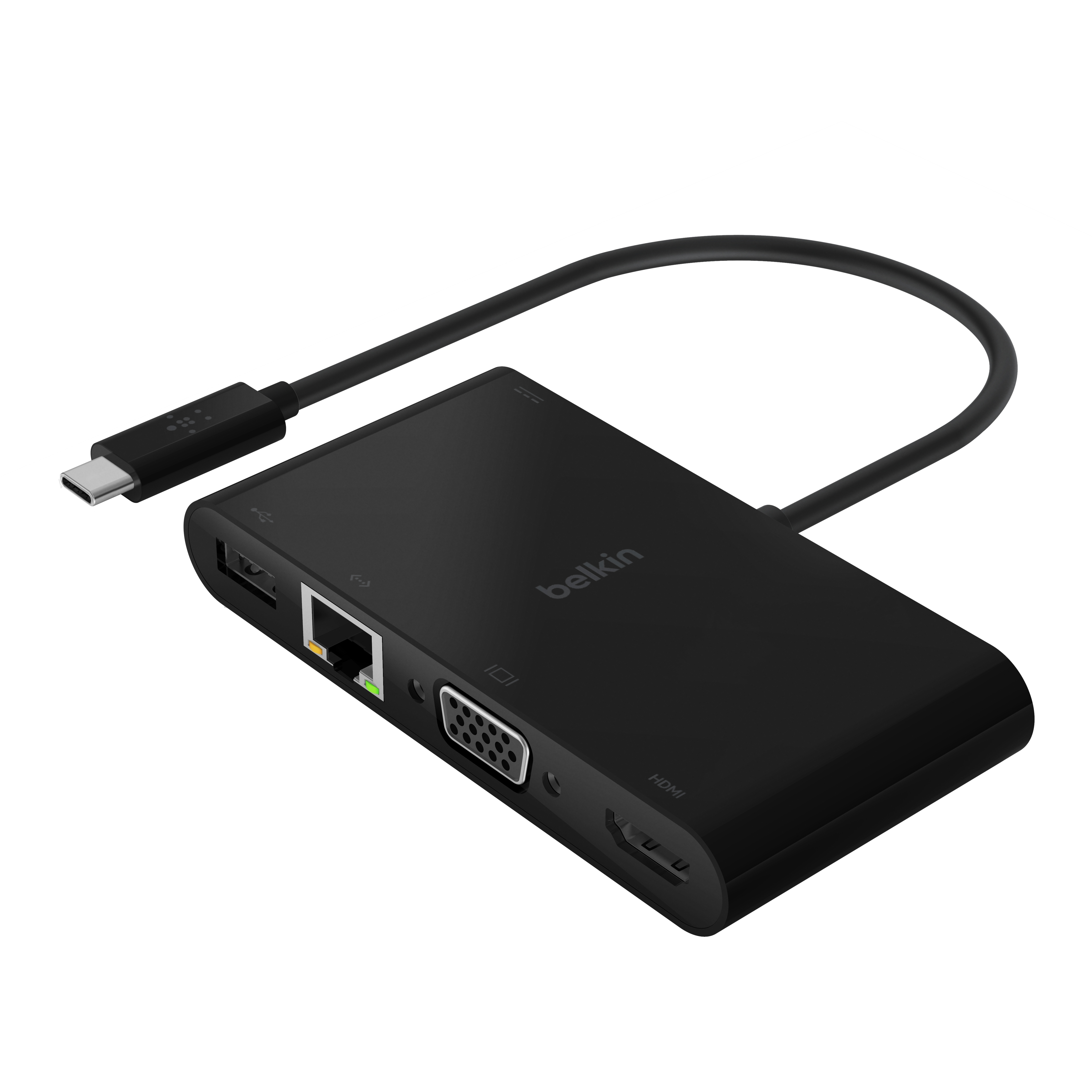[벨킨] USB-C 멀티미디어 + 충전 어댑터(100W)(블랙) AVC004btBK