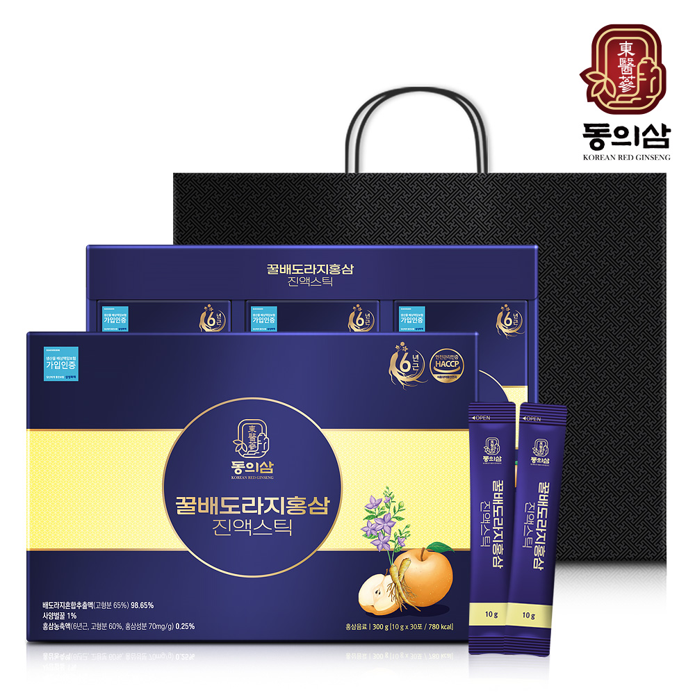 [동의삼] 꿀배도라지홍삼 진액스틱 10g x 30포