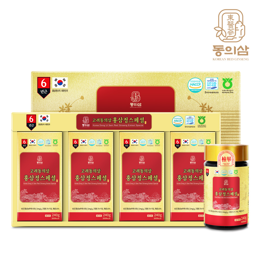 [동의삼] 고려동의삼 홍삼정스페셜(4P) 240g x 4병