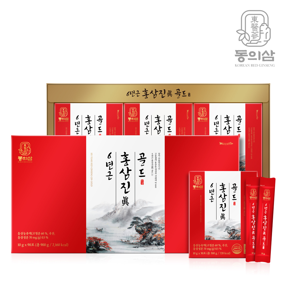 [동의삼] 6년근 홍삼진(眞)골드 10g x 90포