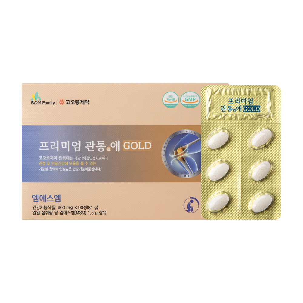 [코오롱제약] 프리미엄 관통애 골드 900mg x 90정
