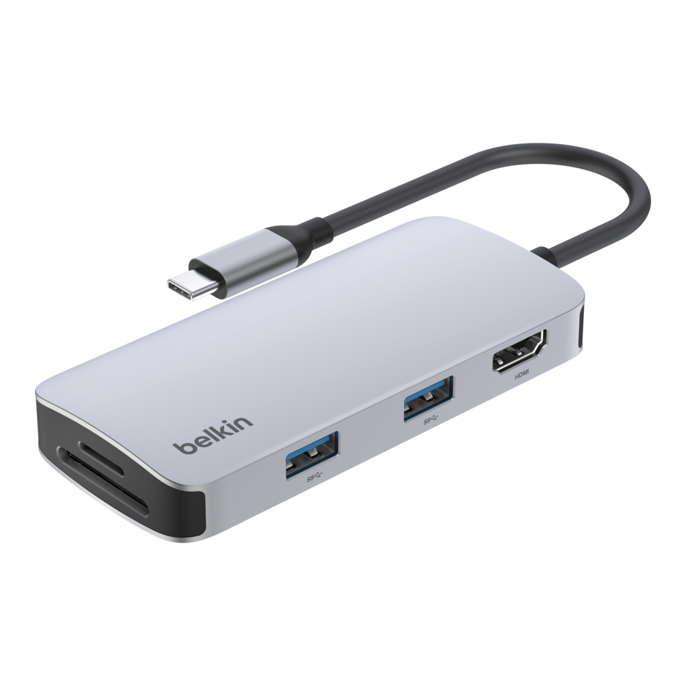 [벨킨] USB C 5in1 멀티 포트 허브 어댑터 AVC007fqSGY V2