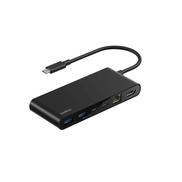 [벨킨] 8in1 유니버셜 USB C타입 멀티 허브 100W 기가비트 이더넷 INC024fq 맥북 노트북 USB확장