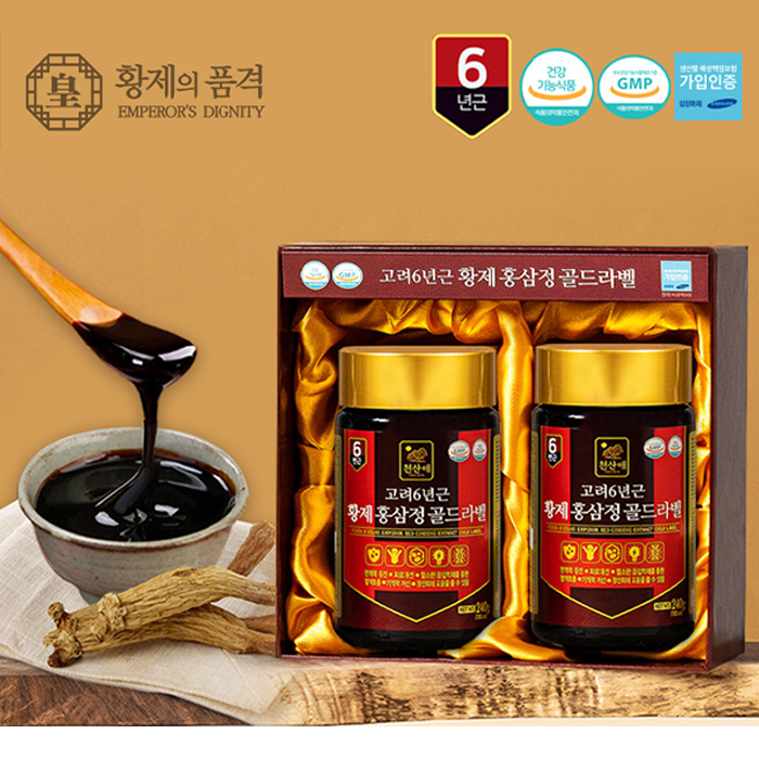 황제의품격 고려6년근 황제홍삼정 골드라벨(240g x 2ea)