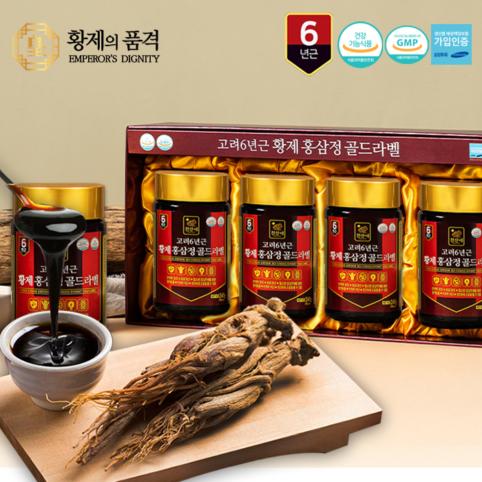 황제의품격 고려6년근 황제홍삼정 골드라벨(240g x 4ea)