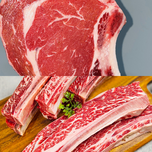 [청고] 초이스등급 토마호크 750g+우대갈비(반커팅) 650g