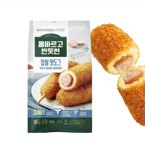 [올바르고 반듯한] 찹쌀 핫도그 80g x 30봉