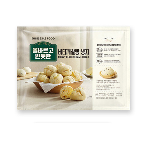 [올바르고 반듯한] 버터 깨찰빵 생지 30개입(967g)x2개