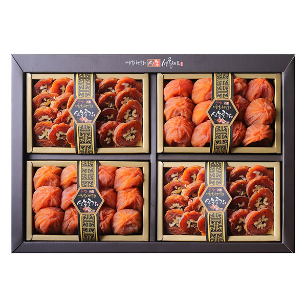 신농모둠세트1호(곶감500g×2팩 호두말이300g×2팩) / 보자기포장