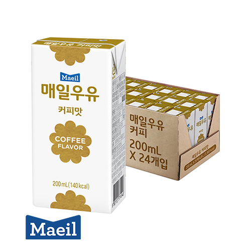 매일유업 멸균우유 커피맛 200ml 24팩