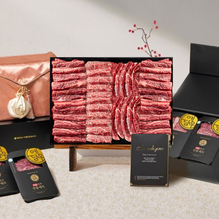 [예담] 1++등급 한우 로열 선물세트 1kg(살치살 250g+토시살250g+안창살250g+치마살250g)