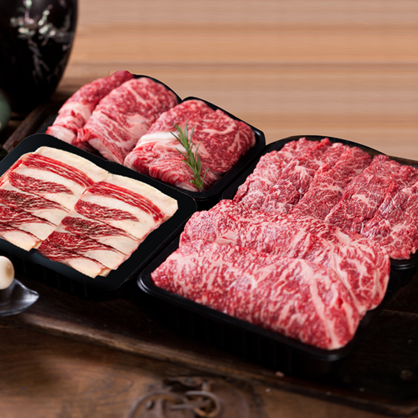 [참다운한우] 1등급 구이선물세트 4호 1.2kg(등심300g+채끝300g+특수부위300g+차돌박이300g)
