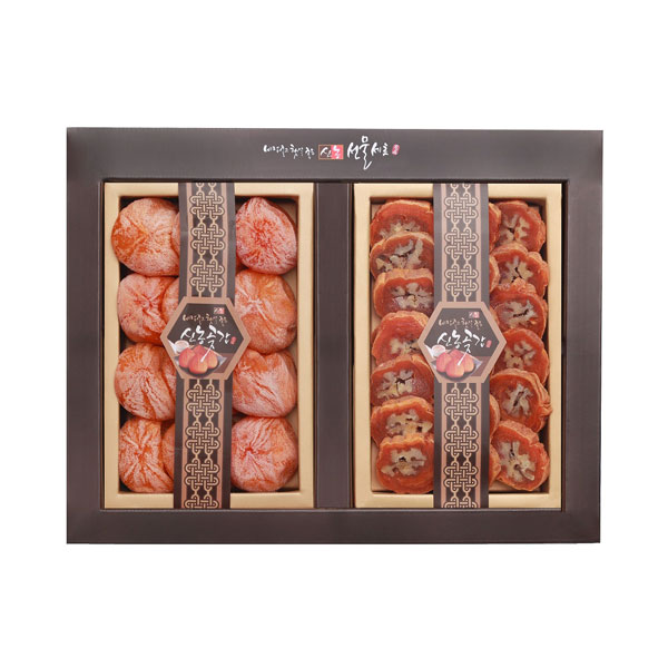 신농모둠세트4호(곶감500g×1팩+ 호두말이300g×1팩) / 보자기포장
