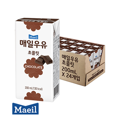 매일유업 멸균우유 초콜릿 200ml 24팩