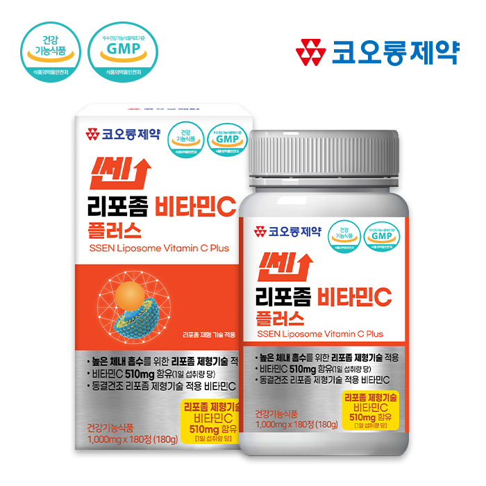 코오롱제약 쎈 리포좀 비타민C 플러스(6개월분)(1,000mg X 180정[6개월분])