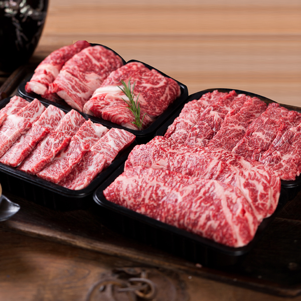 [참다운한우] 1등급 구이선물세트 3호 1.2kg(등심300g+채끝300g+갈비살300g+살치살300g)