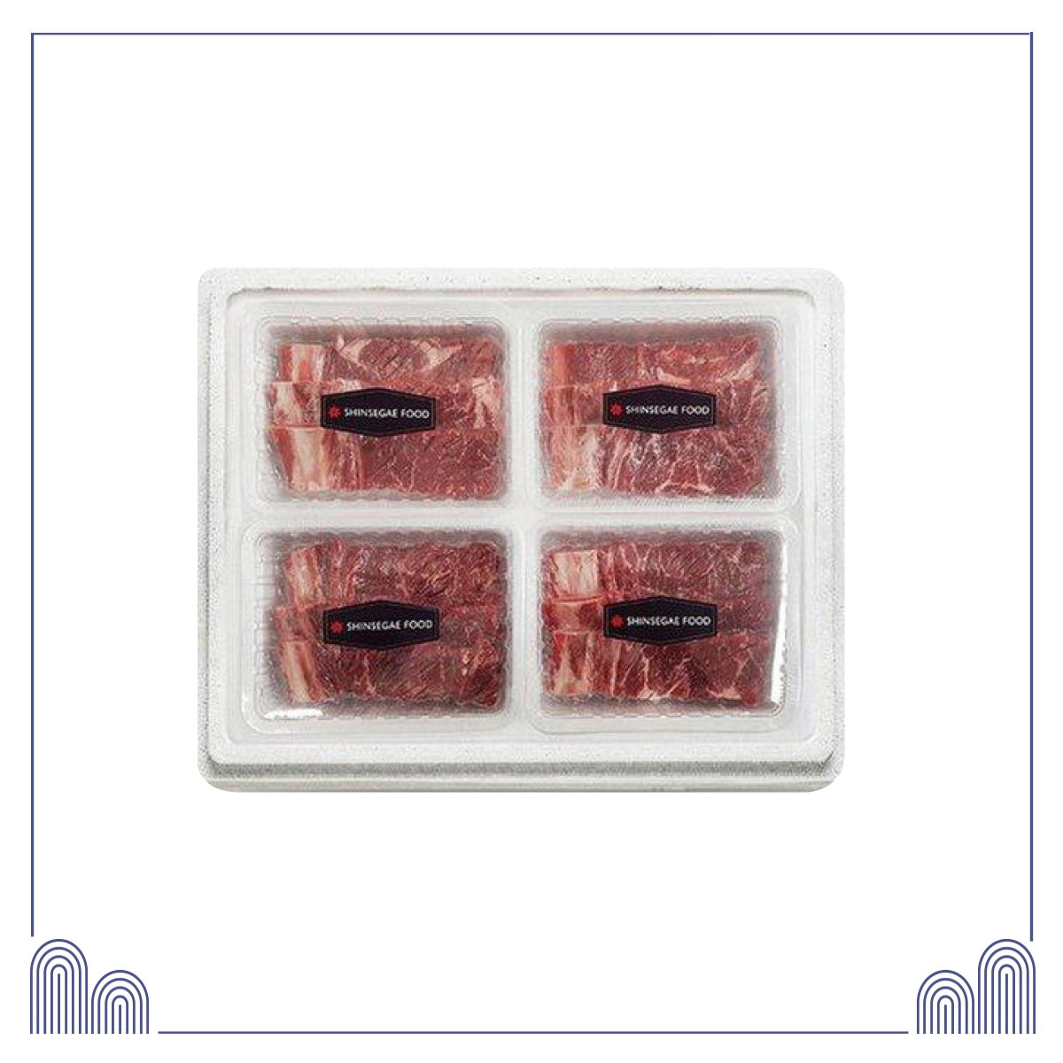 [신세계푸드] 미산 칼집 포갈비 2kg(500g*4개)