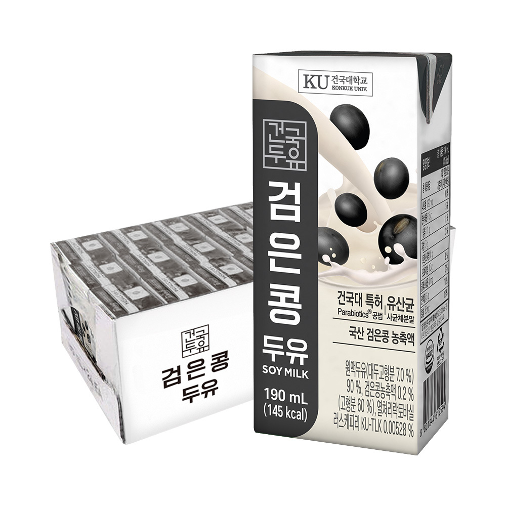 건국유업 검은콩두유 190ml 24팩