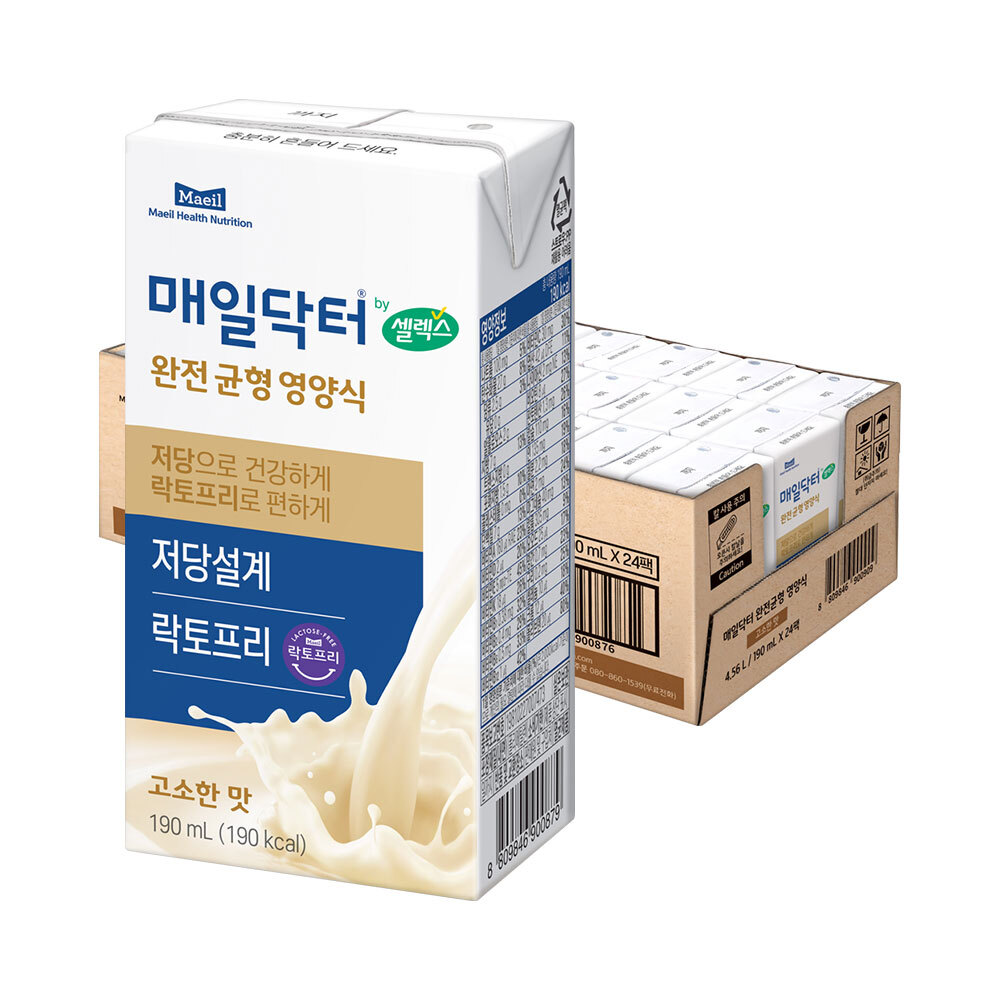 매일유업 셀렉스 매일닥터 균형영양식 음료 190ml 24팩